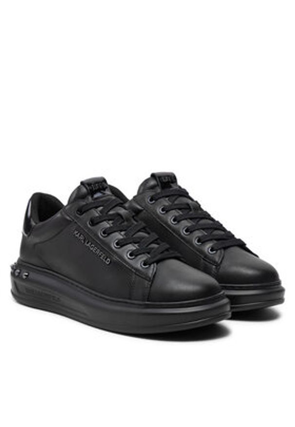 Karl Lagerfeld - KARL LAGERFELD Sneakersy KL52574A Czarny. Kolor: czarny. Materiał: skóra