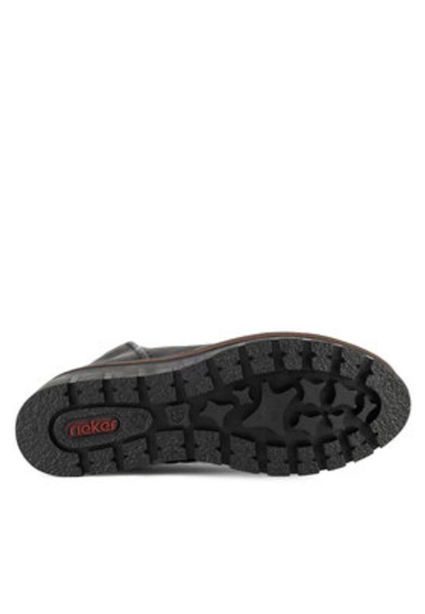Rieker Botki X9165-00 Czarny. Kolor: czarny. Materiał: materiał