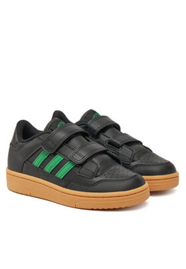 Adidas - adidas Sneakersy Rapid Court JS0637 Czarny. Kolor: czarny. Materiał: skóra