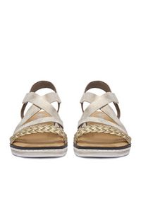 Rieker Sandały CEO-V3663-90 Złoty. Kolor: złoty. Materiał: skóra #2