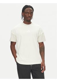 Adidas - adidas T-Shirt ALL SZN Colorblock JJ3679 Biały Loose Fit. Kolor: biały. Materiał: bawełna