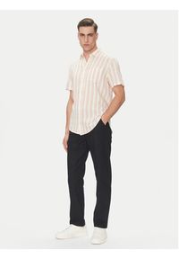 Blend Koszula 20718392 Różowy Regular Fit. Kolor: różowy. Materiał: len