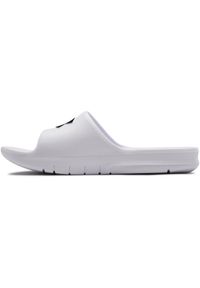 Klapki męskie Under Armour Core Pth Slides. Kolor: biały. Materiał: materiał, syntetyk. Sport: pływanie