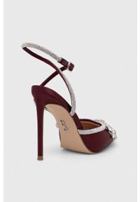Steve Madden szpilki Vibrantly kolor bordowy SM11002575. Zapięcie: klamry. Kolor: czerwony. Obcas: na szpilce. Wysokość obcasa: średni #3