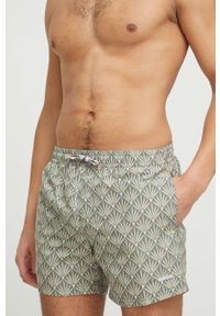 Pepe Jeans szorty kąpielowe Folk kolor zielony. Kolor: zielony. Materiał: tkanina #1