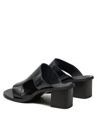 Calvin Klein Jeans Klapki 5 Heel Sandal Lh Mg Mtl YW0YW01500 Czarny. Kolor: czarny. Materiał: skóra