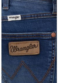 Wrangler jeansy LARSTON VISUAL BLUE męskie. Kolor: niebieski