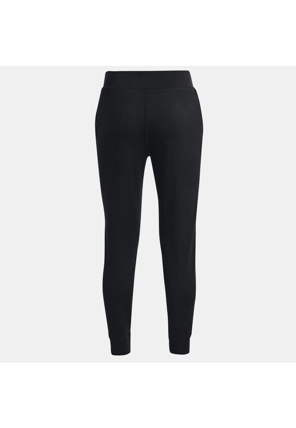 Spodnie dresowe dziewczęce Under Armour Motion Jogger. Kolor: czarny. Materiał: dresówka