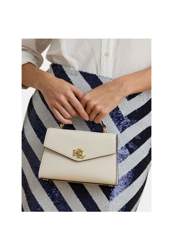 Lauren Ralph Lauren - Torebka LAUREN RALPH LAUREN. Kolor: biały