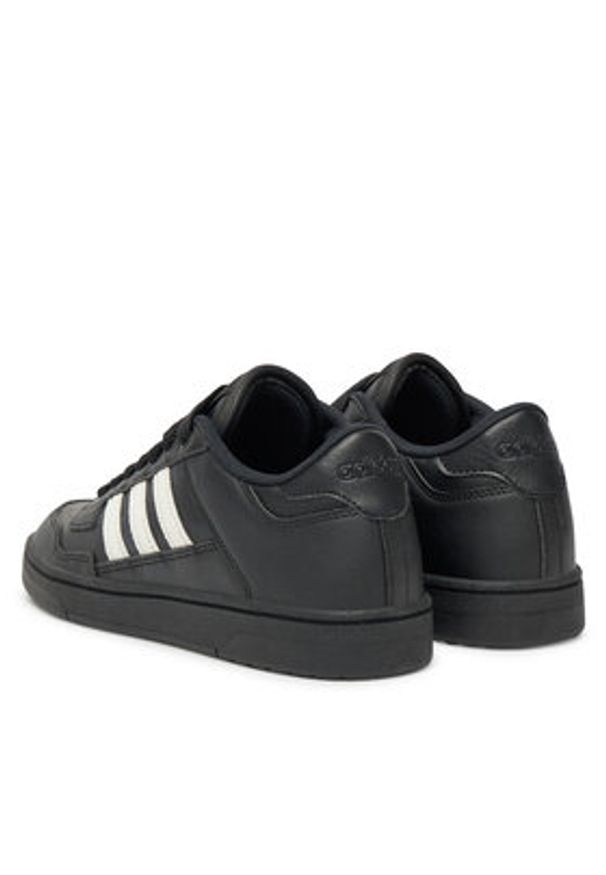 Adidas - adidas Sneakersy Rapid Court Low J JQ1729 Czarny. Kolor: czarny. Materiał: skóra