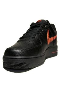 Buty Nike Air Force 1 Low Zig Zag M DN4928 001 czarne. Zapięcie: sznurówki. Kolor: czarny. Materiał: skóra, guma. Model: Nike Air Force #4