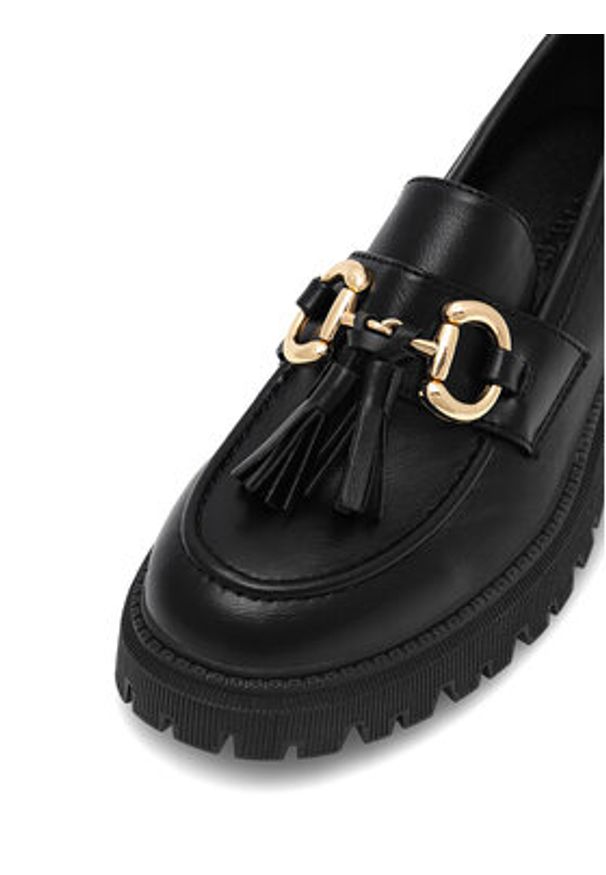 DeeZee Loafersy DOIN ALRIGHT WS5875-29 Czarny. Kolor: czarny. Materiał: materiał