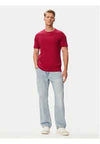 Beverly Hills Polo Club T-Shirt P-SS26M-TS41740 Bordowy Regular Fit. Typ kołnierza: polo. Kolor: czerwony. Materiał: bawełna #4