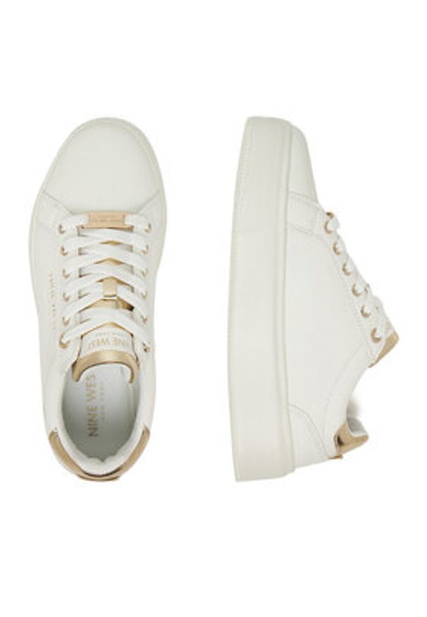 Nine West Sneakersy CEO-ALIA-01 Biały. Kolor: biały. Materiał: skóra