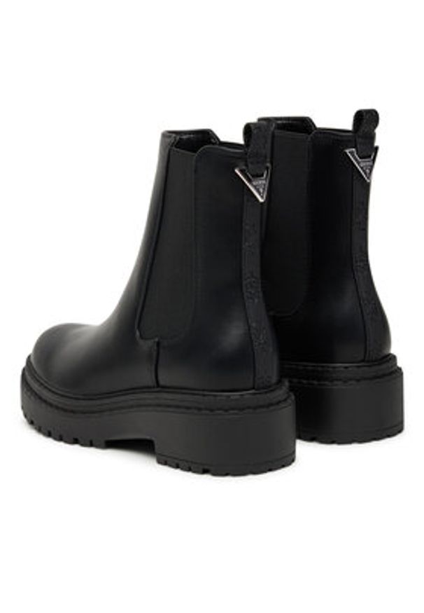 Guess Sztyblety FLTLNA FAL10 Czarny. Kolor: czarny. Materiał: skóra