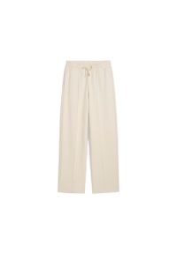 Puma Spodnie Wardrobe Ess Straight Dk 62977487. Kolor: beżowy. Materiał: dresówka. Długość: długie #1