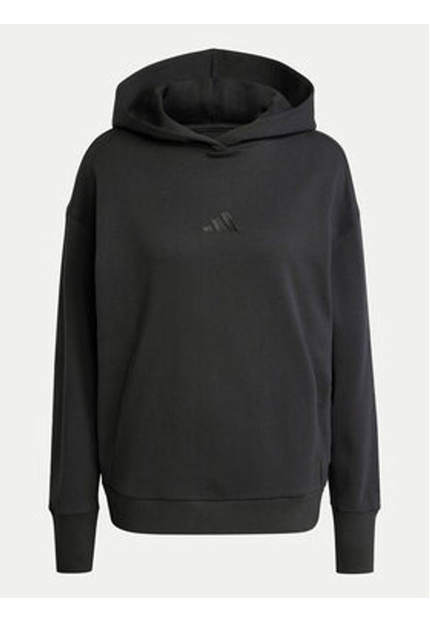 Adidas - adidas Bluza ALL SZN French Terry IW1026 Czarny Loose Fit. Kolor: czarny. Materiał: bawełna