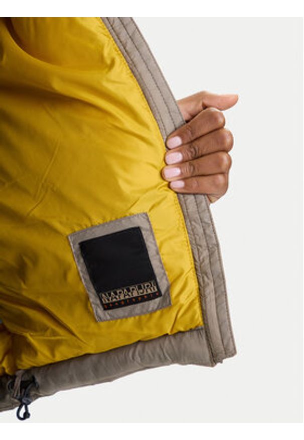 Napapijri Kurtka zimowa A-Ega NP0A88XD Szary Regular Fit. Kolor: szary. Materiał: syntetyk. Sezon: zima