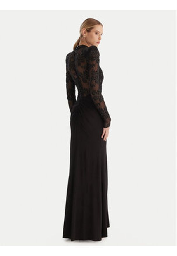 Babylon Sukienka wieczorowa S00840 Czarny Regular Fit. Kolor: czarny. Materiał: syntetyk. Styl: wizytowy