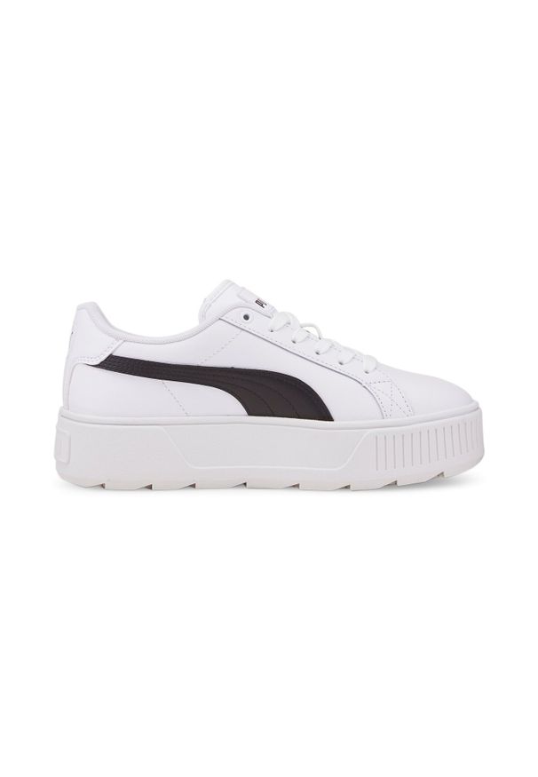 Puma - Sneakersy damskie PUMA KARMEN L. Okazja: na co dzień, do pracy, na spacer. Kolor: biały. Sport: turystyka piesza