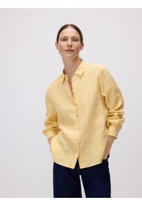 Reserved - Lniana koszula - złamana biel. Materiał: len