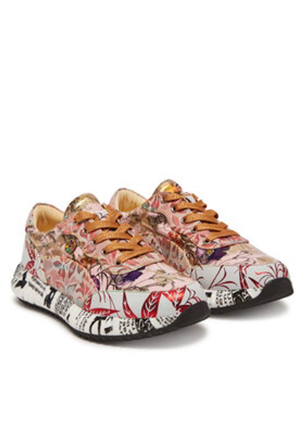 Laura Vita Sneakersy Burton 31 Kolorowy. Materiał: skóra. Wzór: kolorowy