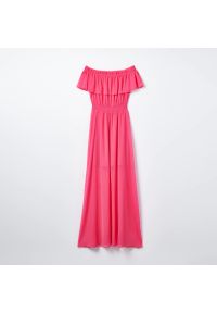 Mohito - Różowa sukienka maxi Eco Aware - Różowy. Kolor: różowy. Długość: maxi