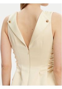 Elisabetta Franchi Sukienka koktajlowa AB-772-51E2-DC7 Żółty Slim Fit. Kolor: żółty. Materiał: syntetyk. Styl: wizytowy #4