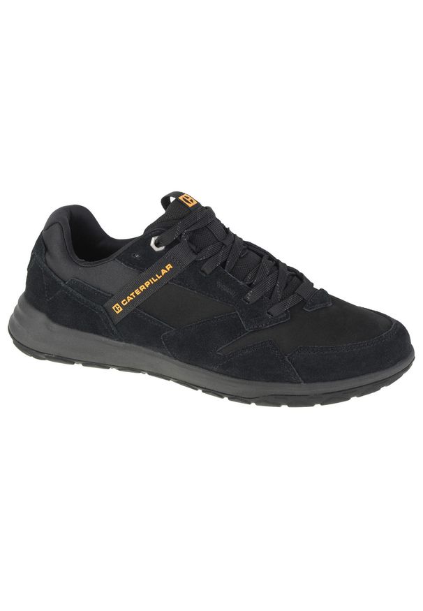 CATerpillar - Buty sportowe męskie Caterpillar Quest Runner. Kolor: czarny, wielokolorowy. Materiał: materiał, tkanina, syntetyk, skóra. Sport: turystyka piesza