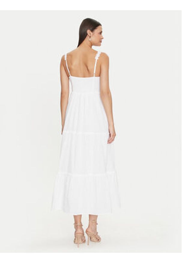 Gina Tricot Sukienka letnia 22563 Écru Regular Fit. Materiał: bawełna. Sezon: lato