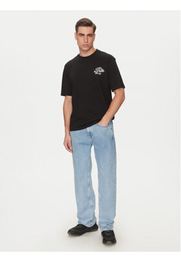 Hugo - HUGO T-Shirt Natopu 50536104 Czarny Regular Fit. Kolor: czarny. Materiał: bawełna