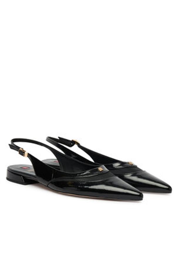 HÖGL Baleriny 1-101916 Czarny. Kolor: czarny. Materiał: skóra