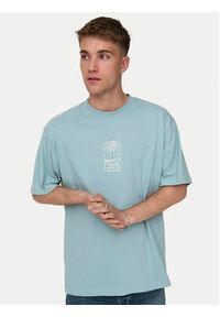 Only & Sons T-Shirt Malik 22029484 Niebieski Relaxed Fit. Kolor: niebieski. Materiał: bawełna #7