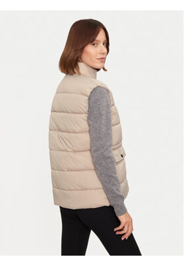 Whistler Kamizelka Amaretto W Puffer W244079 Beżowy Regular Fit. Kolor: beżowy. Materiał: syntetyk