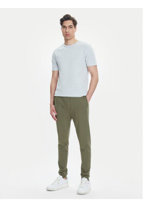 BOSS Spodnie dresowe Sestart 50509303 Zielony Regular Fit. Kolor: zielony. Materiał: bawełna