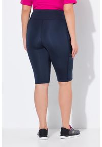 ULLA POPKEN - Damskie Kolarki elastyczna gumka kieszeń z siateczki. Kolekcja: plus size. Kolor: niebieski. Materiał: elastan, poliester, materiał