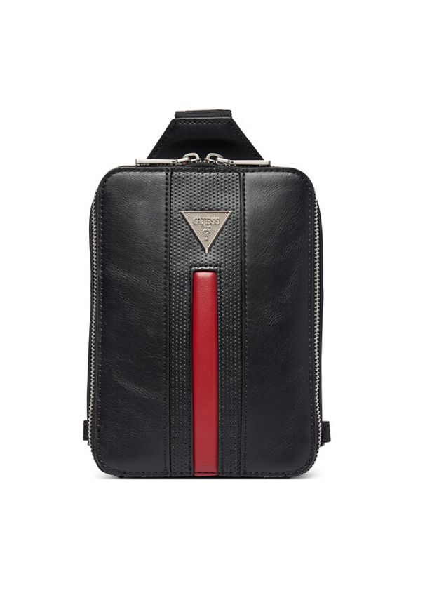 Guess Saszetka HMTOCS P6270 Czarny. Kolor: czarny. Materiał: skóra