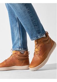 CAT Footwear Sneakersy Proxy Hi P110723 Brązowy. Kolor: brązowy. Materiał: skóra #4