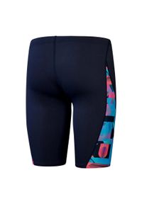 Speedo - Męskie Szorty Jammer Z Nadrukiem Na Całej Powierzchni I Krojem V. Kolor: czarny, czerwony, wielokolorowy. Wzór: nadruk. Styl: sportowy