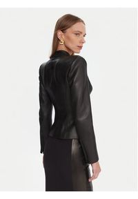 Elisabetta Franchi Kurtka z imitacji skóry GI-187-57E2-V680 Czarny Slim Fit. Kolor: czarny. Materiał: syntetyk #2