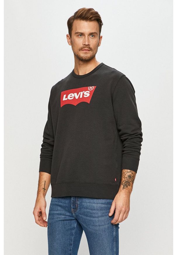 Levi's® - Levi's - Bluza bawełniana 17895.0111-Reds. Okazja: na spotkanie biznesowe, na co dzień. Kolor: szary. Materiał: bawełna. Wzór: nadruk. Styl: biznesowy, casual