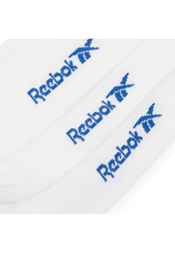 Reebok Zestaw 3 par niskich skarpet unisex R0253-SS24 (3-pack) Biały. Kolor: biały. Materiał: materiał