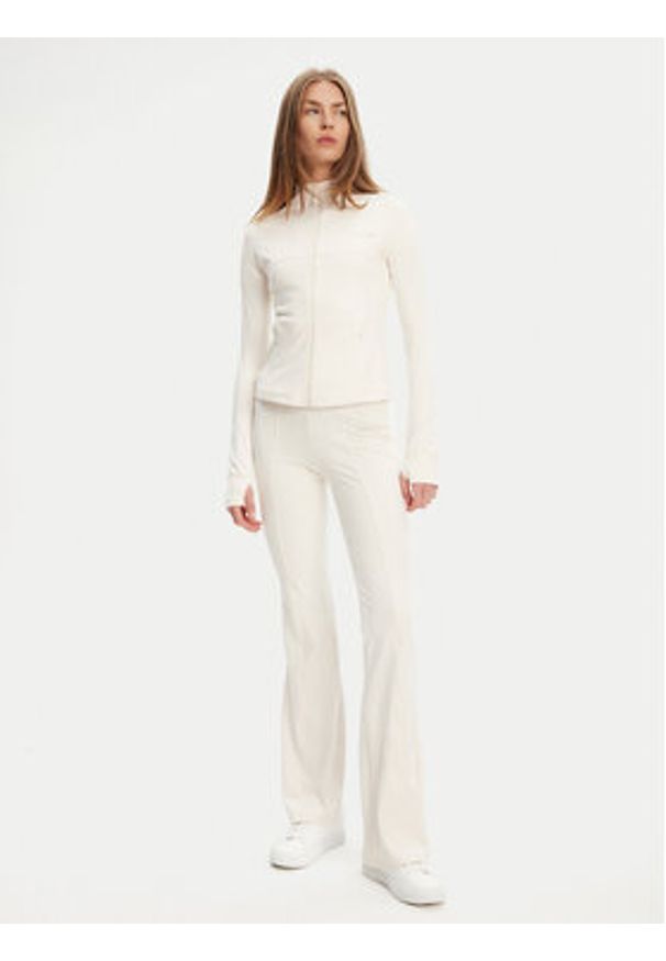 Guess Bluza V5RP17 KCD02 Écru Regular Fit. Materiał: syntetyk