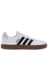 Adidas - Buty męskie adidas VL Court 3.0 ID6285 - białe. Kolor: biały. Materiał: skóra, guma, syntetyk. Szerokość cholewki: normalna. Wzór: aplikacja