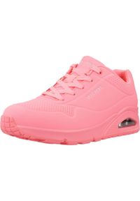 skechers - Tenisówki Skechers Model Uno -stand On Air Kolor Rose. Kolor: różowy. Materiał: syntetyk, tkanina. Model: Skechers Sport. Sport: turystyka piesza