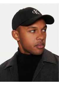 Calvin Klein Czapka z daszkiem Monogram Embro K50K512147 Szary. Kolor: czarny. Materiał: poliester, materiał