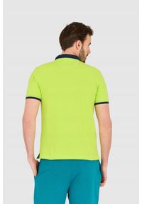 La Martina - LA MARTINA Zielona męska koszulka polo, Rozmiar M. Typ kołnierza: polo. Kolor: zielony #5