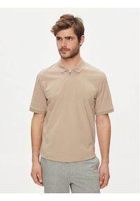 Jack & Jones - Jack&Jones Polo Mac 12249324 Beżowy Standard Fit. Typ kołnierza: polo. Kolor: beżowy. Materiał: bawełna, syntetyk