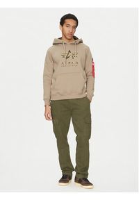 Alpha Industries Bluza Camo Tpu 146337 Beżowy Regular Fit. Kolor: beżowy. Materiał: bawełna