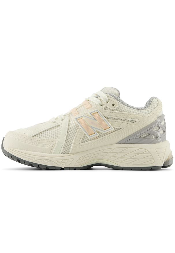 Buty dziecięce New Balance PC1906ET – beżowe. Kolor: beżowy. Materiał: guma, syntetyk, materiał. Szerokość cholewki: normalna